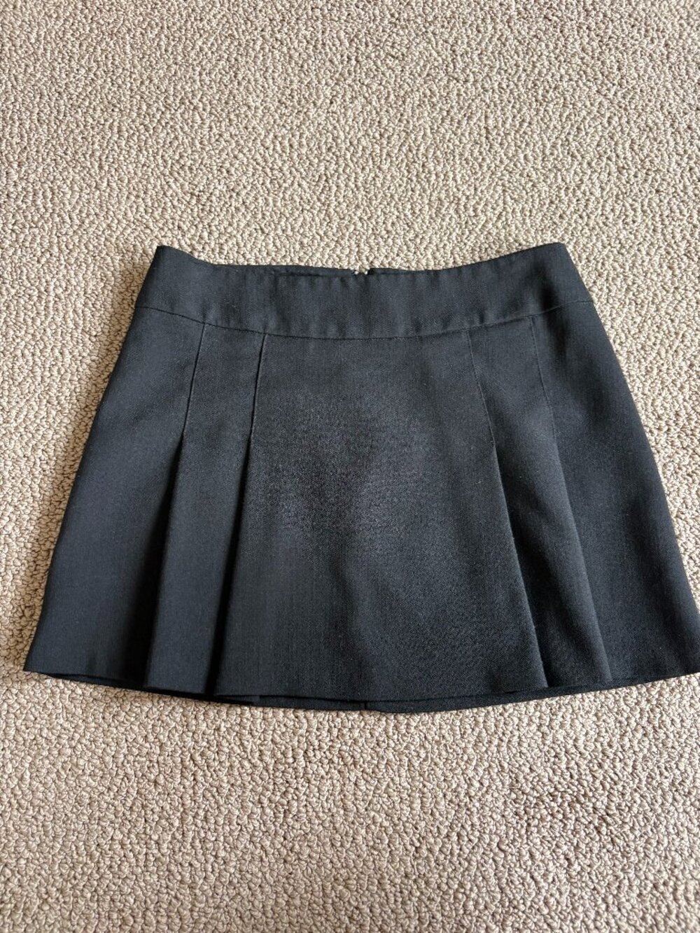Wawa Black Pleated Mini Skirt — Size Small